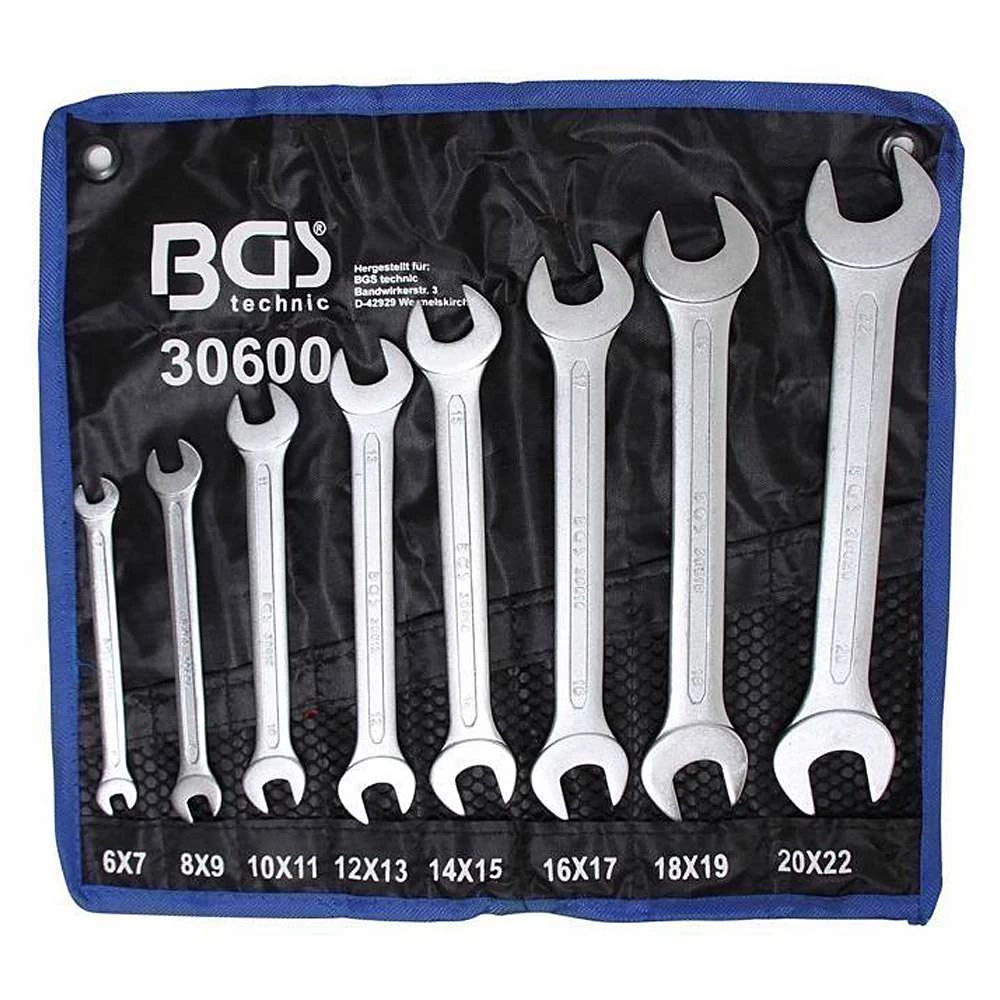 Double Ouverte Jeu De Clé à Fourche - Calibres 6 à 22 Mm - En Tetron-roll Cas - 8 Pcs.