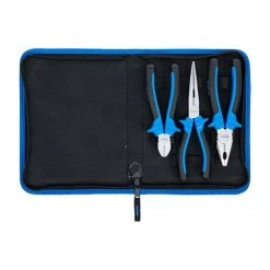 Jeu De Pinces - 3 Pièces - Poignée Bi-matière - Pochette Zippée