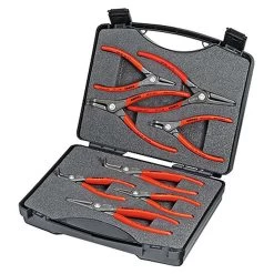 Precision Circlip Pliers Set - 8 Pièces - Pointes Droites / Courbes