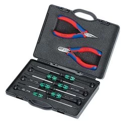 Electronics Pliers Set - 8 Pièces -. Y Compris Deux Paires De Pinces Et Tournevis Six