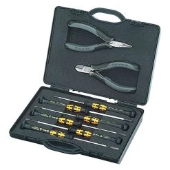 Electronics Pliers Set - 8 Pièces - ESD - Incl. Tournevis Et Deux Pinces