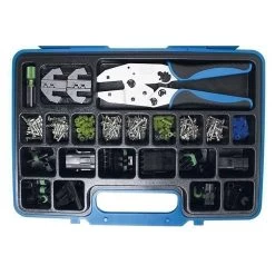 Pinces à Sertir Set - Avec Connecteurs étanches - 220 Pcs.