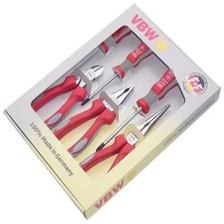 Jeu De Pinces VDE - Branches Composites - Longueur De 160 à 200 Mm - 6 Pièces -