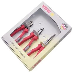 Jeu De Pinces - Branches Composites - Longueur 160 Mm à 200 Mm - 3 Pièces - Pol