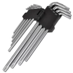 Jeu De Clés Allen Torx - 9 Pièces - Extra Longues - Acier CV - T10 à 50 6 Jeu De Clés Allen Torx - 9 Pièces - Extra Longues - Acier CV - T10 à 50 -Boutique d'outils 02 54