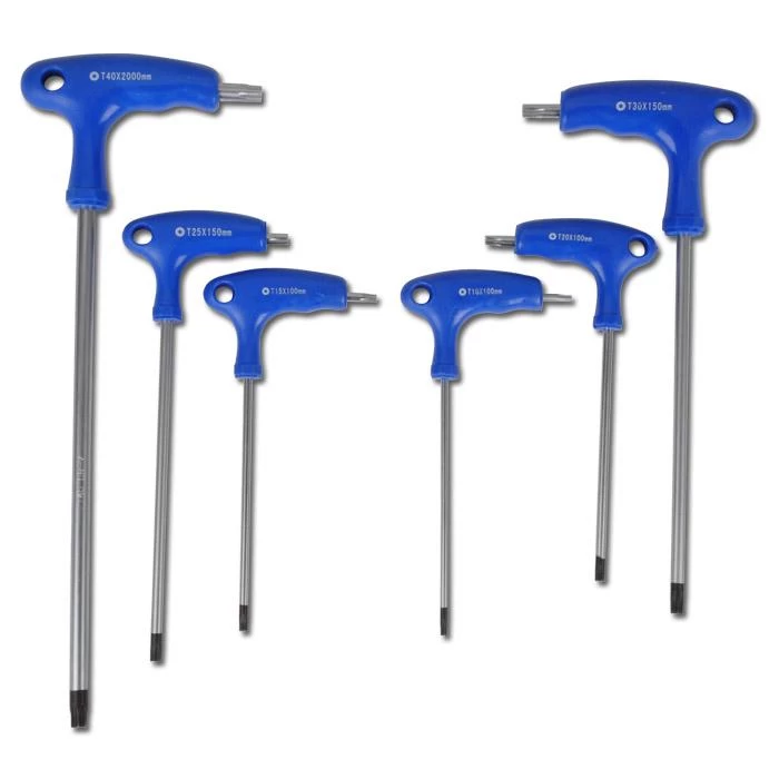Jeu De Clés Doubles à Poignée En T - 6 Pc - T10 à T40