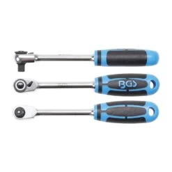 Cliquet Réversible - Denture Fine - Modèle Droit - Extra Slim - Carré Extérieur 6,3 Mm (1/4") à 12,5 Mm (1/2")