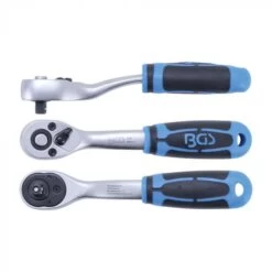 Cliquet Réversible - Denture Fine - Modèle Déporté - Carré Extérieur 6,3 Mm (1/4") à 12,5 Mm (1/2")